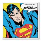 Komiksowy canvas z postacią Supermana i cytatem