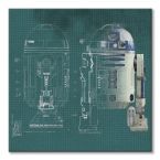 Obraz na płótnie z filmu Star Wars ukazujący plan droida R2-D2