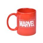 Czerwony kubek ceramiczny z logo Marvela