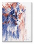 Canvas Aimee Del Valle z kolorowym lwem