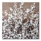 Canvas White Spring Blossom