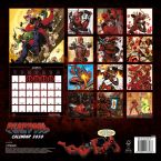 Kwadratowy kalendarz na 2020 rok z Deadpoolem