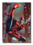 Canvas ze Spider-manem posługującym się siecią