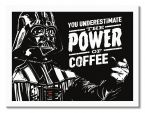 Canvas The Power Of Coffee z Darth Vaderem
