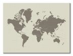 Obraz z mapą Świata
