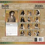 Tylna okładka kalendarza na 2020 rok z Bobem Marleyem