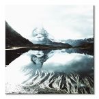 Kwadratowy Obraz Matterhorn we mgle
