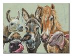 Canvas ze zwierzętami Farmyard Selfie