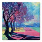 Barwny obraz przedstawiający park Kensington Stroll