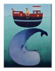 Obraz z łodzią i wielorybem Merry Jackie and the Whale