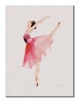 Baletnica w różowej sukience na obrazie