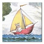 Obraz na płótnie Max w łódce na morzu