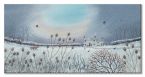 Canvas z zimowym wiejskim krajobrazem First Snow