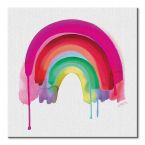 Kolorowy obraz na płótnie Rainbow Tęcza