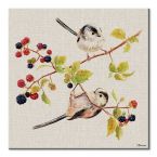 Canvas Birdie Gymnastics z ptakami na gałęzi