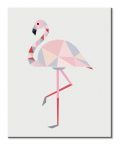 Canvas z kolorowym Flamingiem
