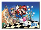 Gamingowy obraz na płónie z gry Mario Bros 3 Lugi Bowser Peach