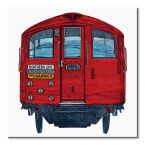 Barry Goodman obraz na płótnie czerwony wagon Londyńskiego metro