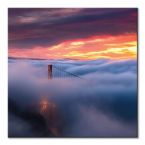Obraz płócienny Most we mgle