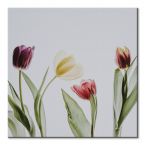 Kolorowe Tulipany na obrazie płóciennym