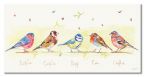 Canvas z kolorowymi ptakami Line of Garden Birds