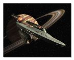 Canvas ze statkiem kosmicznym Star Trek New Worlds