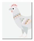 Canvas z geometryczną kurą Chicken
