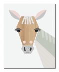Geometryczny koń na obrazie płóciennym Horse