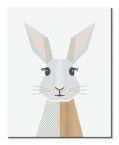 Canvas z geometrycznym królikiem Rabbit