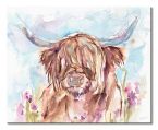 Canvas z krówką Highland Cow