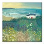 Canvas z wiejskim krajobrazem Cottage by Ocean Meadow