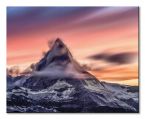 Szwajcarska Góra Matterhorn na obrazie płóciennym