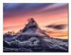 Canvas z alpejską górą Matterhorn