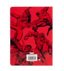 Czerwony kalendarz książkowy Marvel Comics na rok 2021
