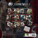 Tył kalendarza 2022 Jurassic World