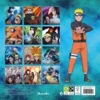 Tył kalendarza 2022 Naruto Shippuden