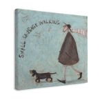 Sam Toft Small Sausage Walking Obraz na płótnie