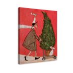 Obraz na płótnie autorstwa Sam Toft zatytułowany Little Silent Christmas Tree