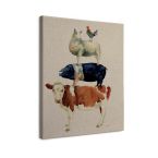 Canvas Farmyard Fun o rozmiarze 30x40 cm