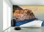 Fototapeta z kolorowymi domkami na wyspie Liguria, Włochy we wnętrzu