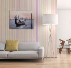 Obraz na płótnie Venice przedstawiający gondolę wiszący w salonie nad białą kanapą