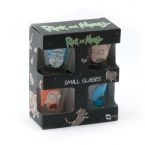 Kieliszki w oryginalnym pudełku Rick And Morty Faces