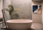 Obraz na płótnie Bali! wiszący w łazience
