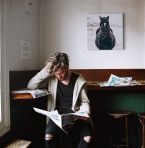 Obraz na płótnie Llyn Brenig, United Kingdom wiszący na białej ścianie w kawiarni