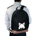 Plecak z kotem Chi zawieszony przez ramię
