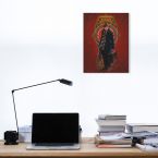 Obraz z Newt'em Scamanderem z Fantastycznych Zwierząt powieszony nad biurkiem