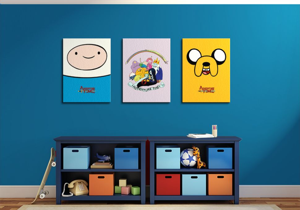 Obrazy na płótnie 60x80 przedstawiające postacie z bajki Pora Na Przygodę Adventure Time