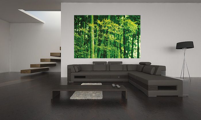 Las bambusowy wiosną fototapeta papierowa na ścianę do salonu