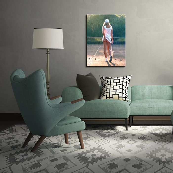Obraz 60x80 przedstawia tenisitkę