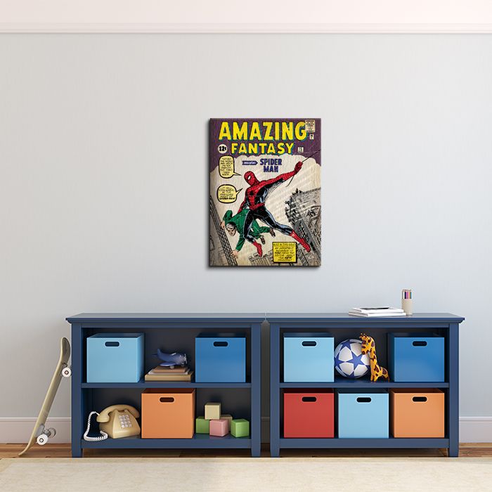 Obraz na płótnie ze Spidermanem w dziecięcym pokoju